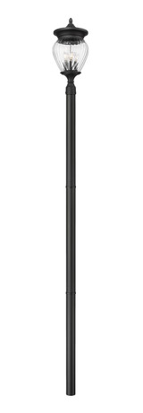 Exterior Post/Pier Head by Z-Lite ( 224 | 5016PHBR-5009P96-BK Davina ) 