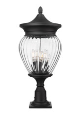 Exterior Post/Pier Head by Z-Lite ( 224 | 5016PHBR-533PM-BK Davina ) 