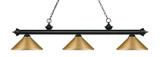 Linear/Island 3 Light Bar by Z-Lite ( 224 | 200-3MB-MSG Riviera ) 