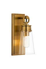 Sconces Single Glass by Z-Lite ( 224 | 2300-1SS-RB Wentworth ) 