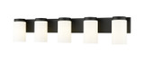 Bathroom Fixtures Five+Lights by Z-Lite ( 224 | 746-5V-MB Burk ) 