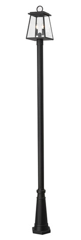 Exterior Post/Pier Head by Z-Lite ( 224 | 521PHMR-519P-BK Broughton ) 