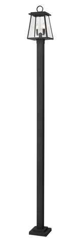 Exterior Post/Pier Head by Z-Lite ( 224 | 521PHMS-536P-BK Broughton ) 