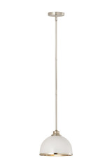 Mini Pendants Glass Down by Z-Lite ( 224 | 1004P10-MW-BN Landry ) 