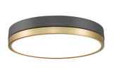 Flush Mounts Metal Shade by Z-Lite ( 224 | 1006F16-MB-MGLD-LED Algar ) 