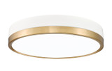Flush Mounts Metal Shade by Z-Lite ( 224 | 1006F16-MW-MGLD-LED Algar ) 