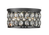 Flush Mounts Drum Shade by Z-Lite ( 224 | 6010F18MB Dealey ) 