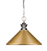 Pendants Metal Shade by Z-Lite ( 224 | 100701BN-MSG Pendant Lights ) 