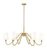 Large Chandeliers Candle by Z-Lite ( 224 | 7509-6-46MGLD Gianna ) 