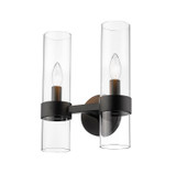 Sconces Double Glass by Z-Lite ( 224 | 4008-2S-MB Datus ) 