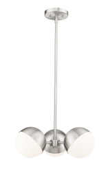 Mini Chandeliers Glass Shade by Z-Lite ( 224 | 7517-3BN Realm Sphere ) 