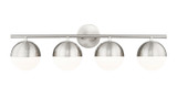 Bathroom Fixtures Four Lights by Z-Lite ( 224 | 7517-4V-BN Realm Sphere ) 