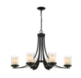 Mid. Chandeliers Glass Up by Z-Lite ( 224 | 426-6-MB Willow ) 