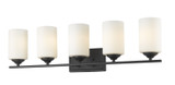 Bathroom Fixtures Five+Lights by Z-Lite ( 224 | 435-5V-BRZ Bordeaux ) 