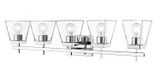 Bathroom Fixtures Five+Lights by Z-Lite ( 224 | 819-5V-CH Lauren ) 