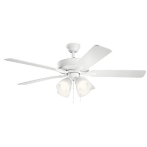 Fans Ceiling Fans by Kichler ( 12 | 330016MWH Basics Pro Premier ) 
