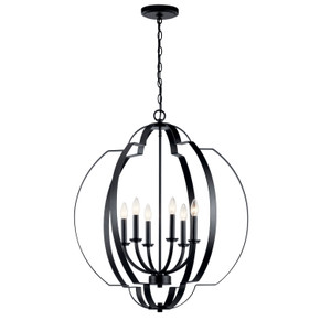 Foyer/Hall Lanterns Open Frame by Kichler ( 12 | 42139BK Voleta ) 
