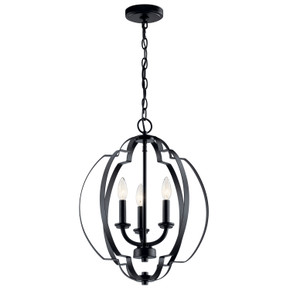 Foyer/Hall Lanterns Open Frame by Kichler ( 12 | 42140BK Voleta ) 