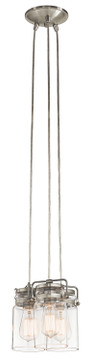 Mini Pendants 3 Light Cluster by Kichler ( 12 | 42869NI Brinley ) 