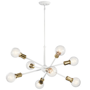 Mid. Chandeliers Starburst by Kichler ( 12 | 43118WH Armstrong ) 