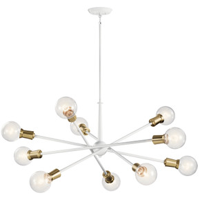 Large Chandeliers Starburst by Kichler ( 12 | 43119WH Armstrong ) 