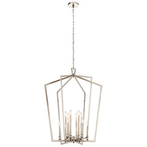 Foyer/Hall Lanterns Open Frame by Kichler ( 12 | 43496PN Abbotswell ) 