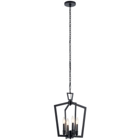 Foyer/Hall Lanterns Open Frame by Kichler ( 12 | 43498BK Abbotswell ) 