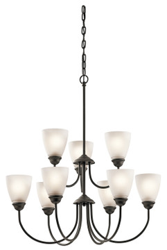 Mid. Chandeliers Glass Up by Kichler ( 12 | 43639OZ Jolie ) 