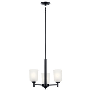 Mini Chandeliers Glass Shade by Kichler ( 12 | 43670BK Shailene ) 
