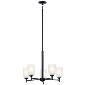 Mid. Chandeliers Glass Up by Kichler ( 12 | 43671BK Shailene ) 