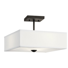 Semi-Flush Mts. Drum Shade by Kichler ( 12 | 43691OZ Shailene ) 