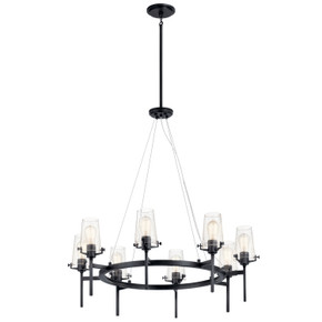 Large Chandeliers Glass Shade by Kichler ( 12 | 43695BK Alton ) 