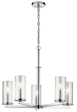 Mid. Chandeliers Glass Up by Kichler ( 12 | 43999CH Crosby ) 