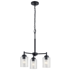 Mini Chandeliers Glass Shade by Kichler ( 12 | 44029BK Winslow ) 