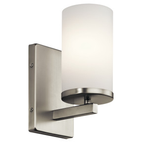 Sconces Single Glass by Kichler ( 12 | 45495NI Crosby ) 