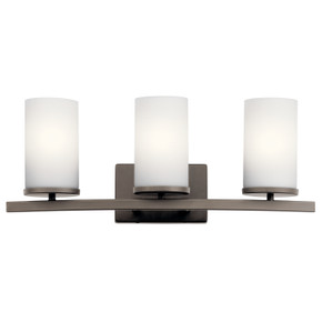 Bathroom Fixtures Three Lights by Kichler ( 12 | 45497OZ Crosby ) 
