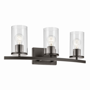 Bathroom Fixtures Three Lights by Kichler ( 12 | 45497OZCLR Crosby ) 