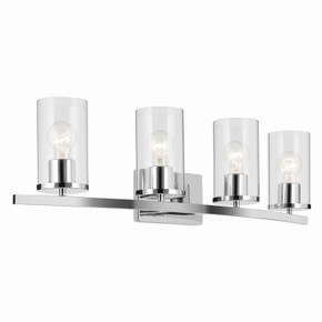 Bathroom Fixtures Four Lights by Kichler ( 12 | 45498CHCLR Crosby ) 