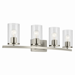 Bathroom Fixtures Four Lights by Kichler ( 12 | 45498NICLR Crosby ) 