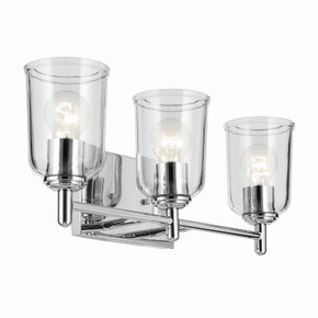 Bathroom Fixtures Three Lights by Kichler ( 12 | 45574CHCLR Shailene ) 