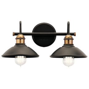 Bathroom Fixtures Two Lights by Kichler ( 12 | 45944OZ Clyde ) 