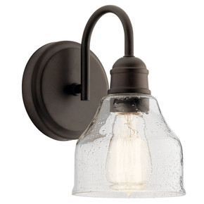Sconces Single Glass by Kichler ( 12 | 45971OZ Avery ) 
