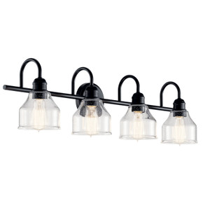 Bathroom Fixtures Four Lights by Kichler ( 12 | 45974BK Avery ) 