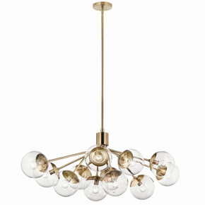 Large Chandeliers Glass Shade by Kichler ( 12 | 52703CPZCLR Silvarious ) 