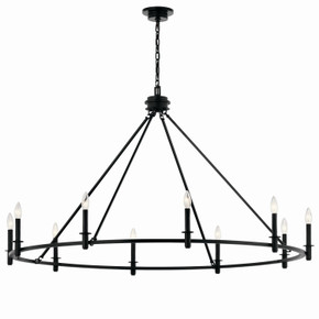 Large Chandeliers Candle by Kichler ( 12 | 52707BK Carrick ) 