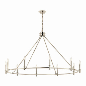 Large Chandeliers Candle by Kichler ( 12 | 52707PN Carrick ) 