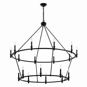 Large Chandeliers Candle by Kichler ( 12 | 52708BK Carrick ) 