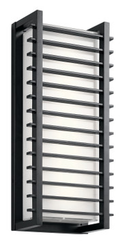 Exterior Wall Mt./Flush by Kichler ( 12 | 49786BKLED Rockbridge ) 
