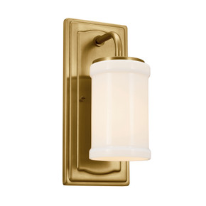 Sconces Single Glass by Kichler ( 12 | 52454NBR Vetivene ) 