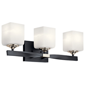 Bathroom Fixtures Three Lights by Kichler ( 12 | 55002BK Marette ) 